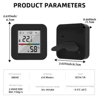 WIFI Tuya Smart Universal IR Remote With Temperature Humidity Sensor for Air Conditioner TV AC Works with Alexa Google Home - Image 6