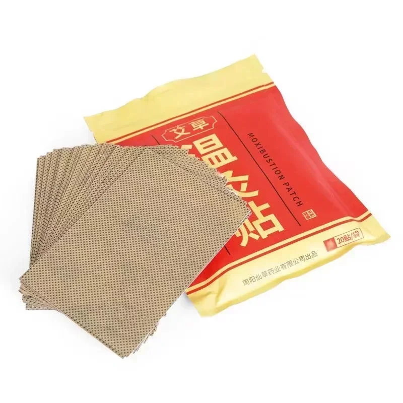 Acupuncture Massage Moxibustion Wormwood Stickers Shoulder/neck/back Warm Moxibustion Stickers 20pcs/80pcs moxibustion stickers