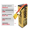 DXF Lipo 4S 6S 14.8V 15.2V 22.2V Battery 5200mAh 6200mAh 6500mAh 7000mAh 8000mAh 8400mAh 9200mAh 10000mAh for RC Car Buggy Tank 3