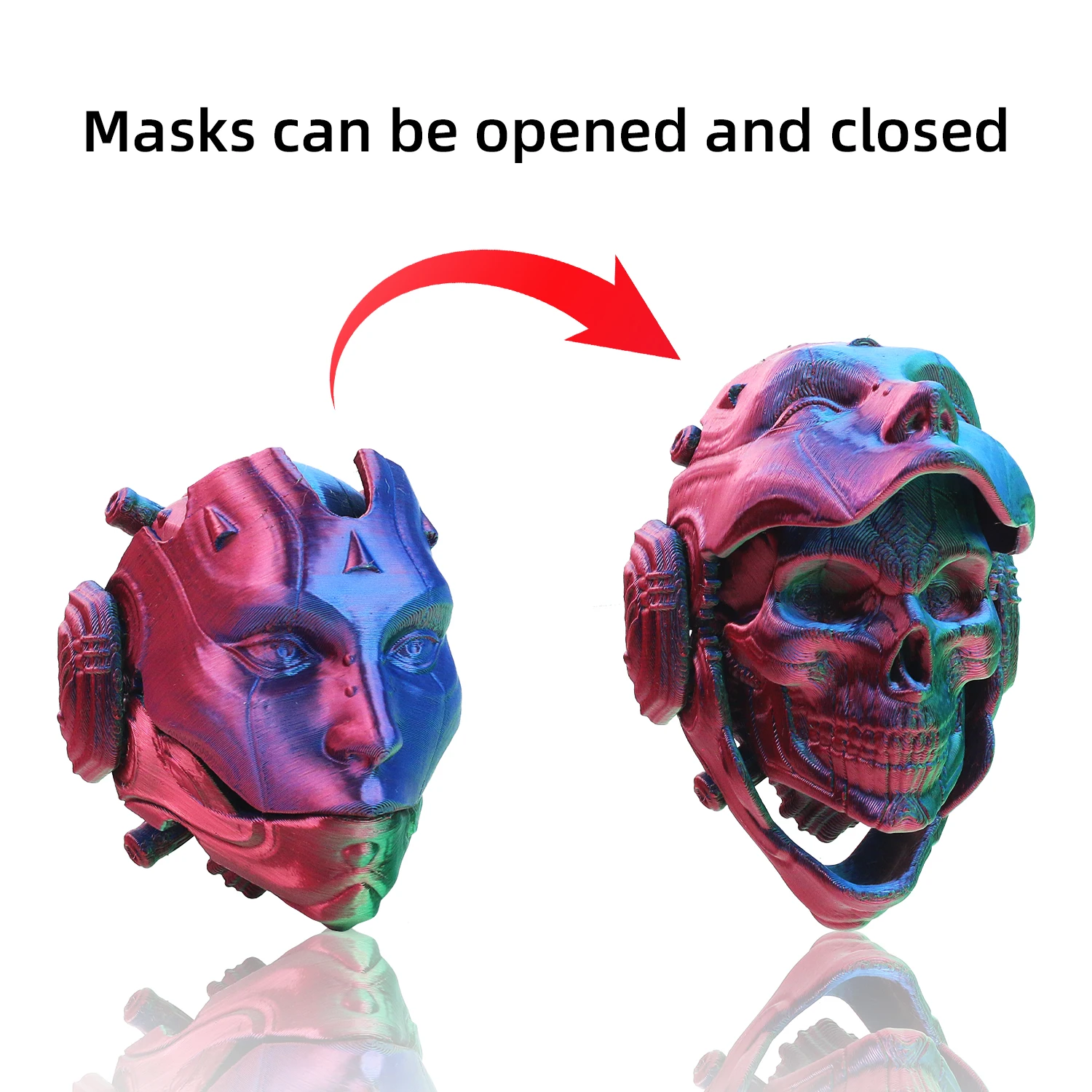 Skeleton Head Flip up Children's Toy Gift Ornament Halloween Decoration Festival Gift Trick and Relieve Stress 5