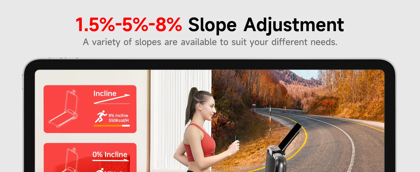 M4138 Black Incline Foldable treadmill 0912