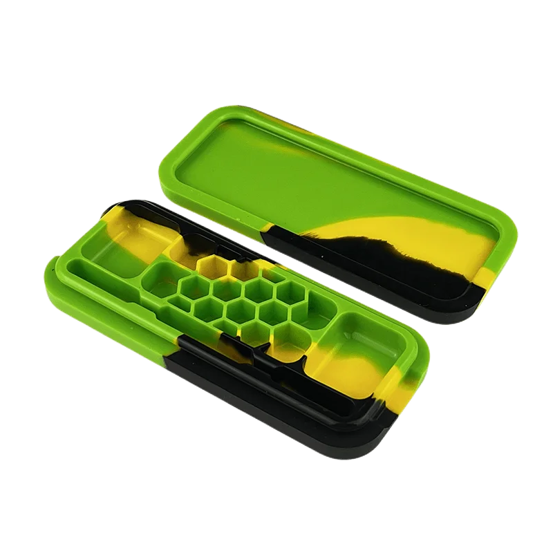 New Rectangular Shape Silicone Wax Container Capacity