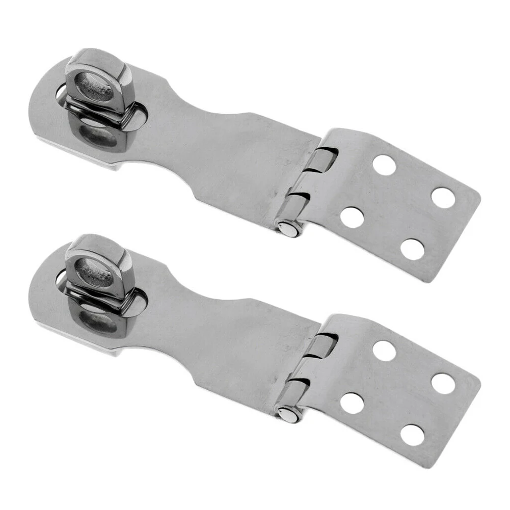 

2pcs Marine 304 Stainless Steel 65mm 2.5-Inch Swivel Safe Hasp Latch Marine Hardware Stainless Steel Hardware Boat Accessories