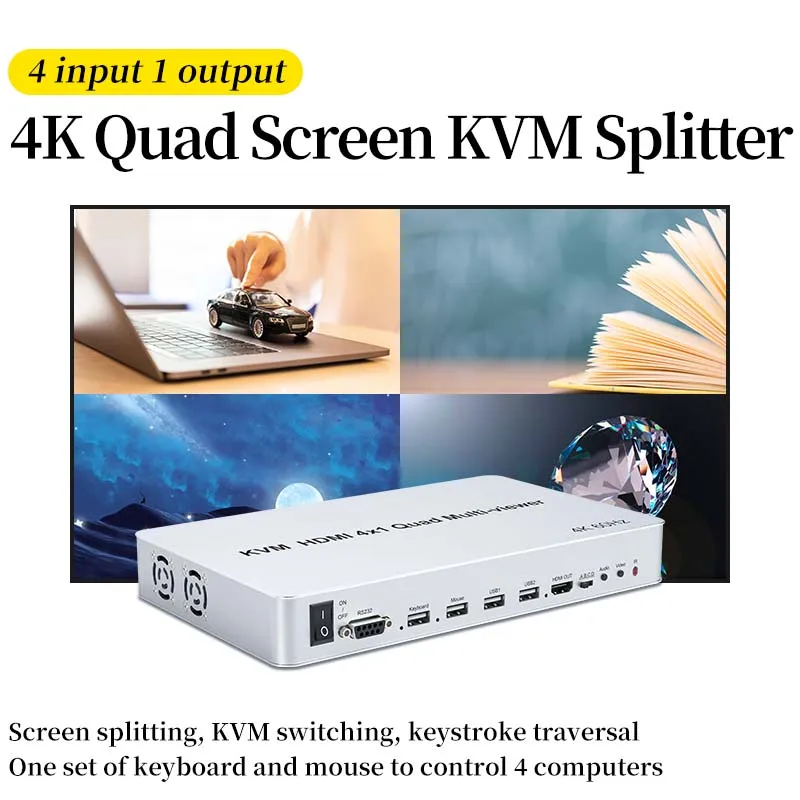 

Video Wall Controller 4K HD 1080P Multi Screen Stitching Processor TV Splicing Box Splicer KVM HDMI-compatible 4x1 8x1 9x1 16x1