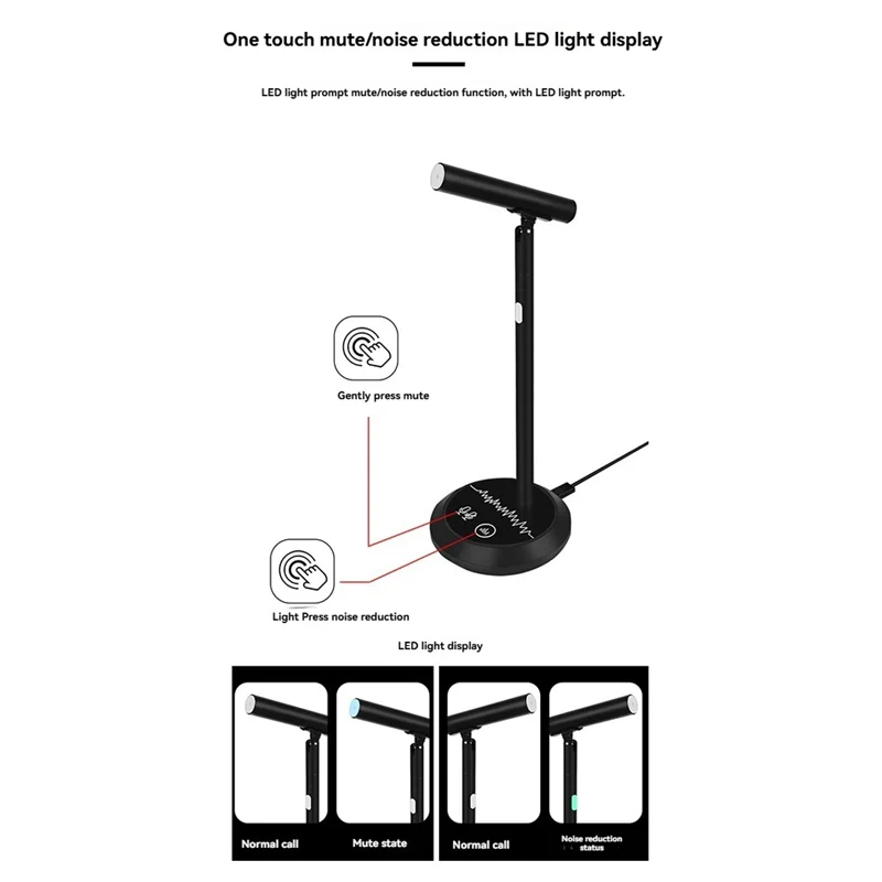 PC 노트북 컴퓨터 게임 라이브 녹음 온라인 회의-N34R 용 콘덴서 데스크탑 USB 마이크