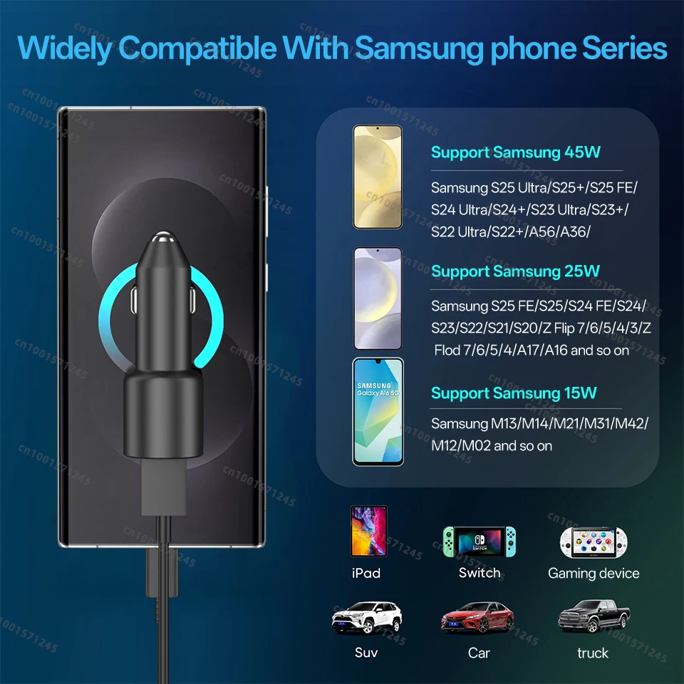 High-Speed 60W USB Car Charger with Fast Charging Technology