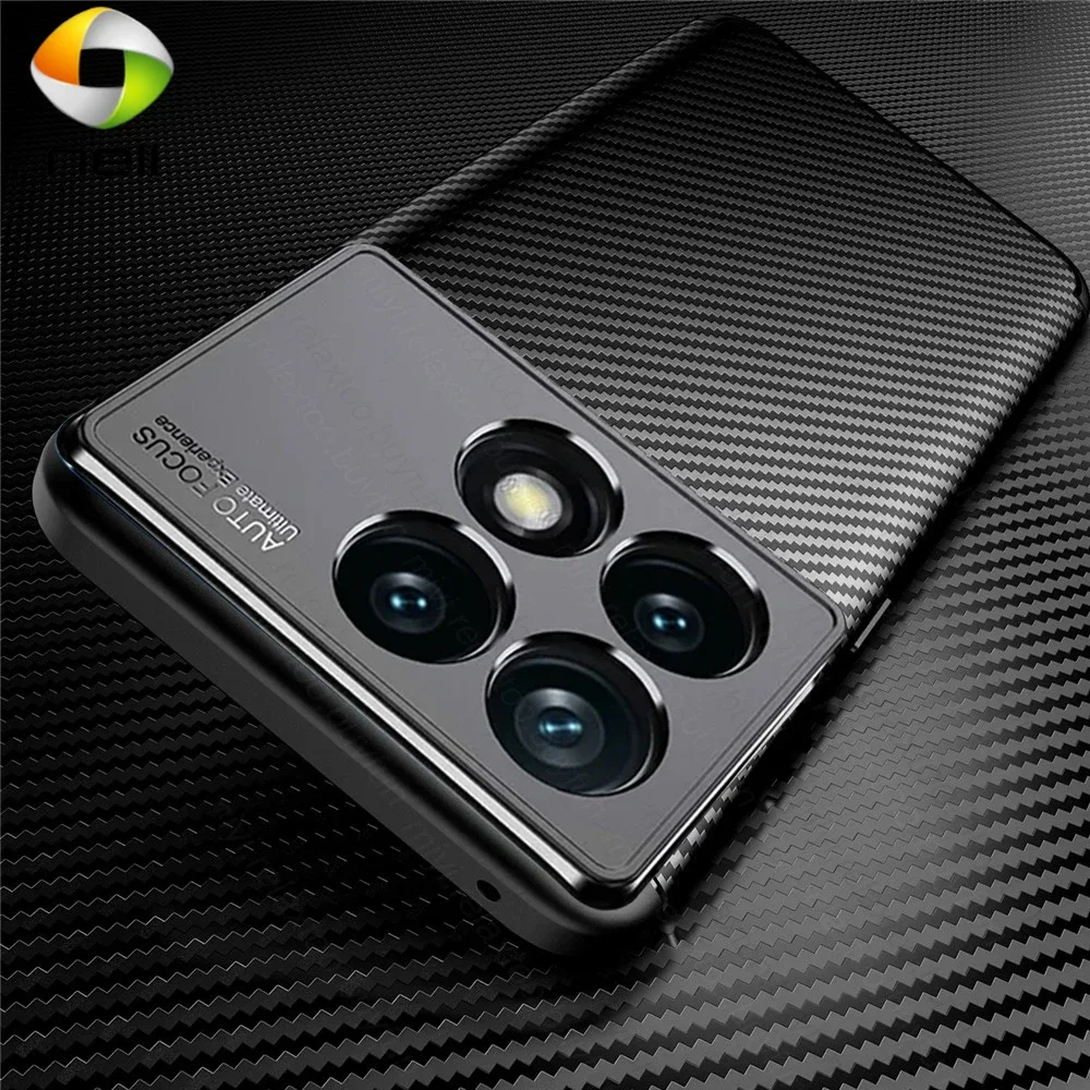 

Чехол-накладка из углеродного волокна для Xiaomi Poco X6 Pro 5G, мягкий ударопрочный чехол из ТПУ PocoX6Pro Poko Little X 6X6 Pro