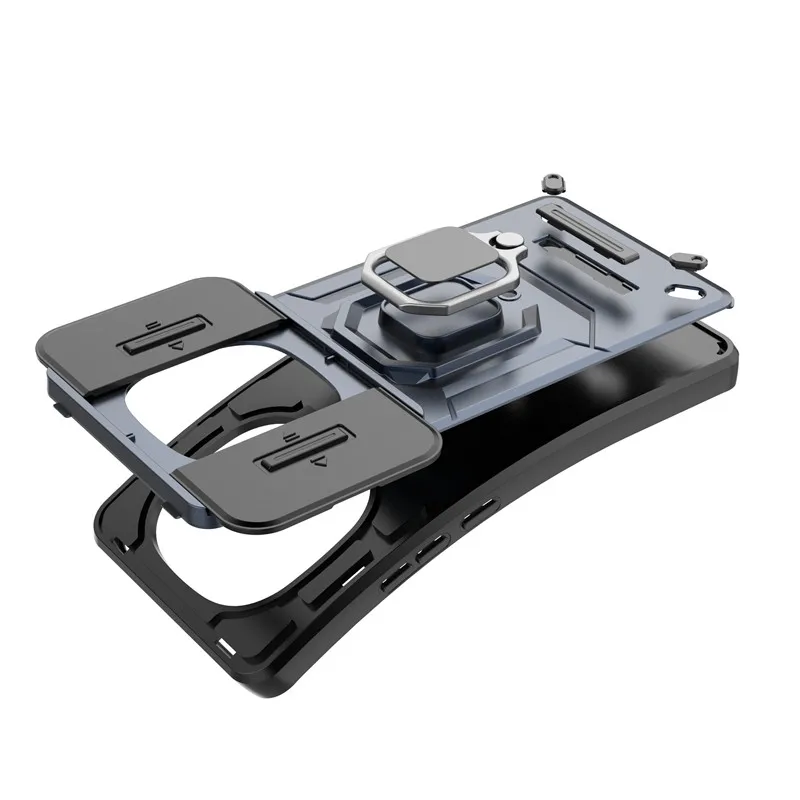 Enhanced Product Title: Premium Slide Camera Protector Bumper Phone Case with Holder
