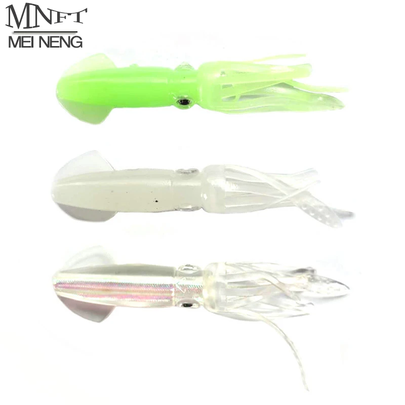 MNFT 1Pcs Fishing Soft Lure Squid Fishing Lures Octopus Fishing Lure  Accessories Souple For Sea Wobbler Soft Bait