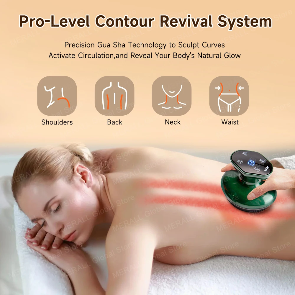 Cellulite Massager Vacuum Cupping Device Dual Suction Ports Skin Scraping Massager Jars Guasha Suction Cups Therapy Guasha