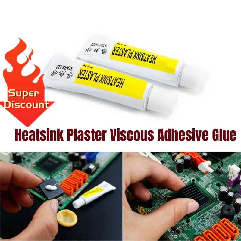 Thermal Paste Heat Conductive Glue Heatsink Plaster Viscous Adhesive Chip VGA RAM LED Cooler Radiator Cooling Extra Strong Glue