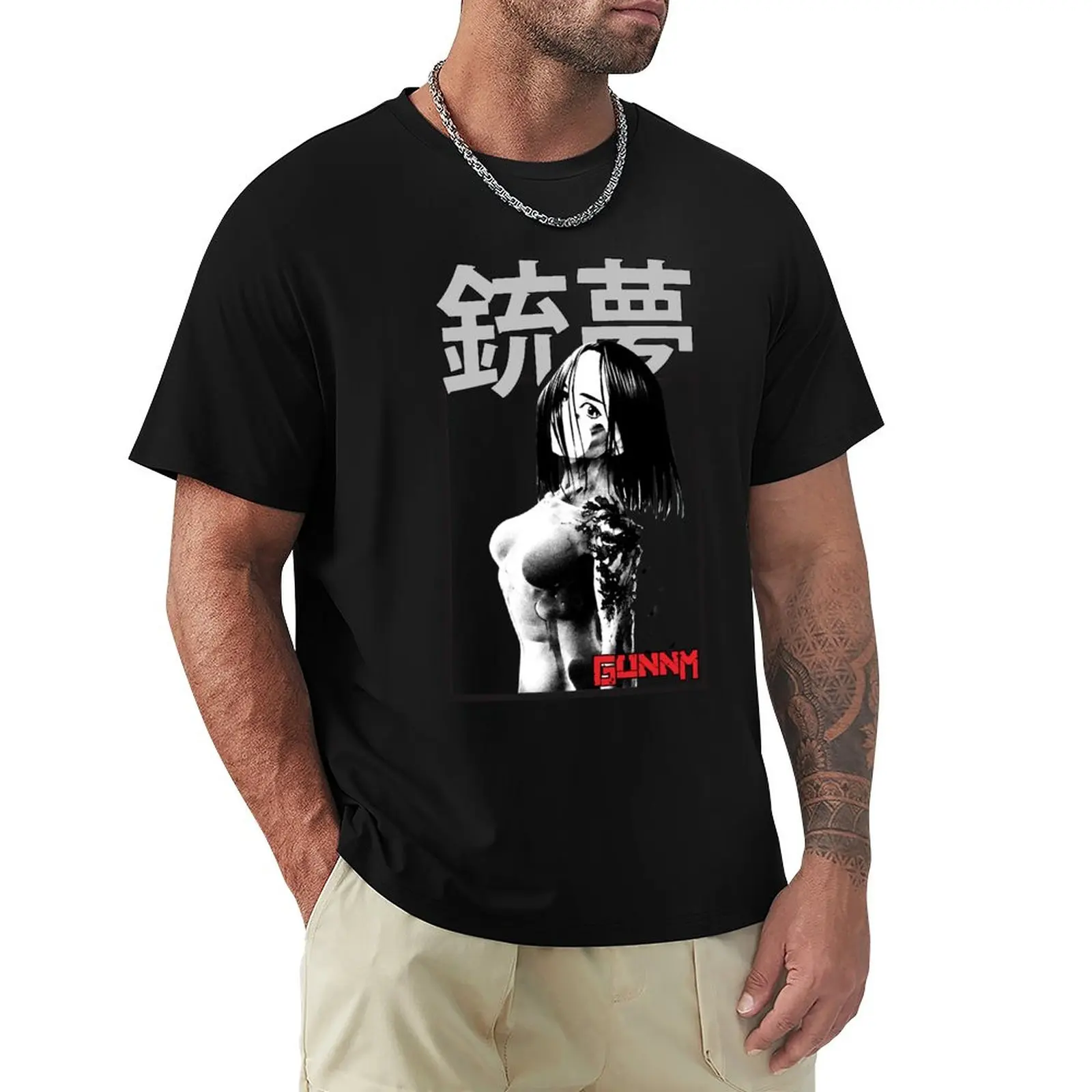 

alita manga T-Shirt korean fashion plus sizes mens t shirt graphic