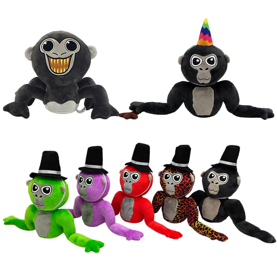 25cm Gorilla Tag Monke Plush Toy Cute Soft Stuffed Cartoon Anime Home Decoration Dolls Kawaii Pillow Toys Birthday Christmas Gift