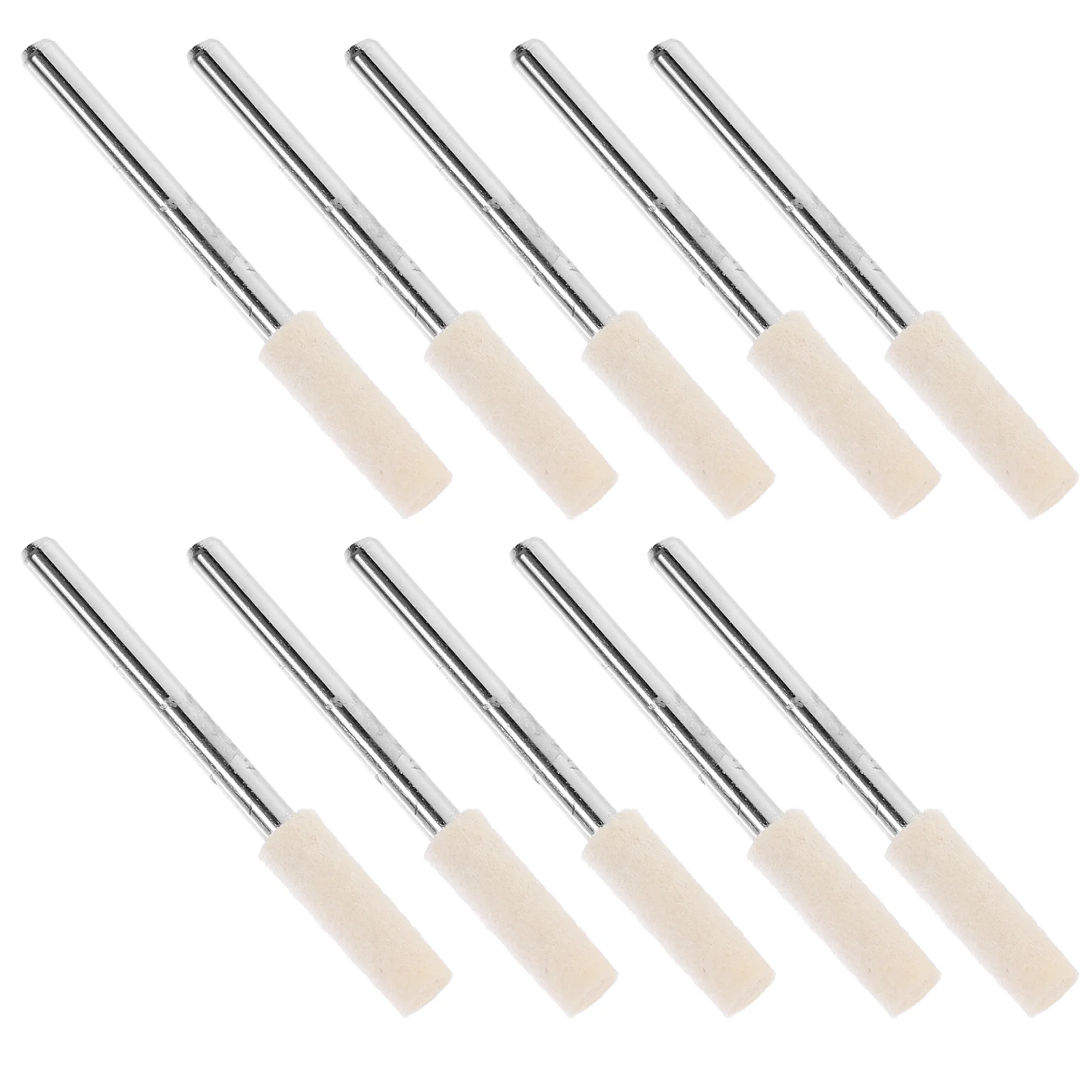 

12 Pcs Polished Drill Tool Jewelry Wool Polishing Wheels Nail Heads Felt Grinding Watch Kit Stainless Steel