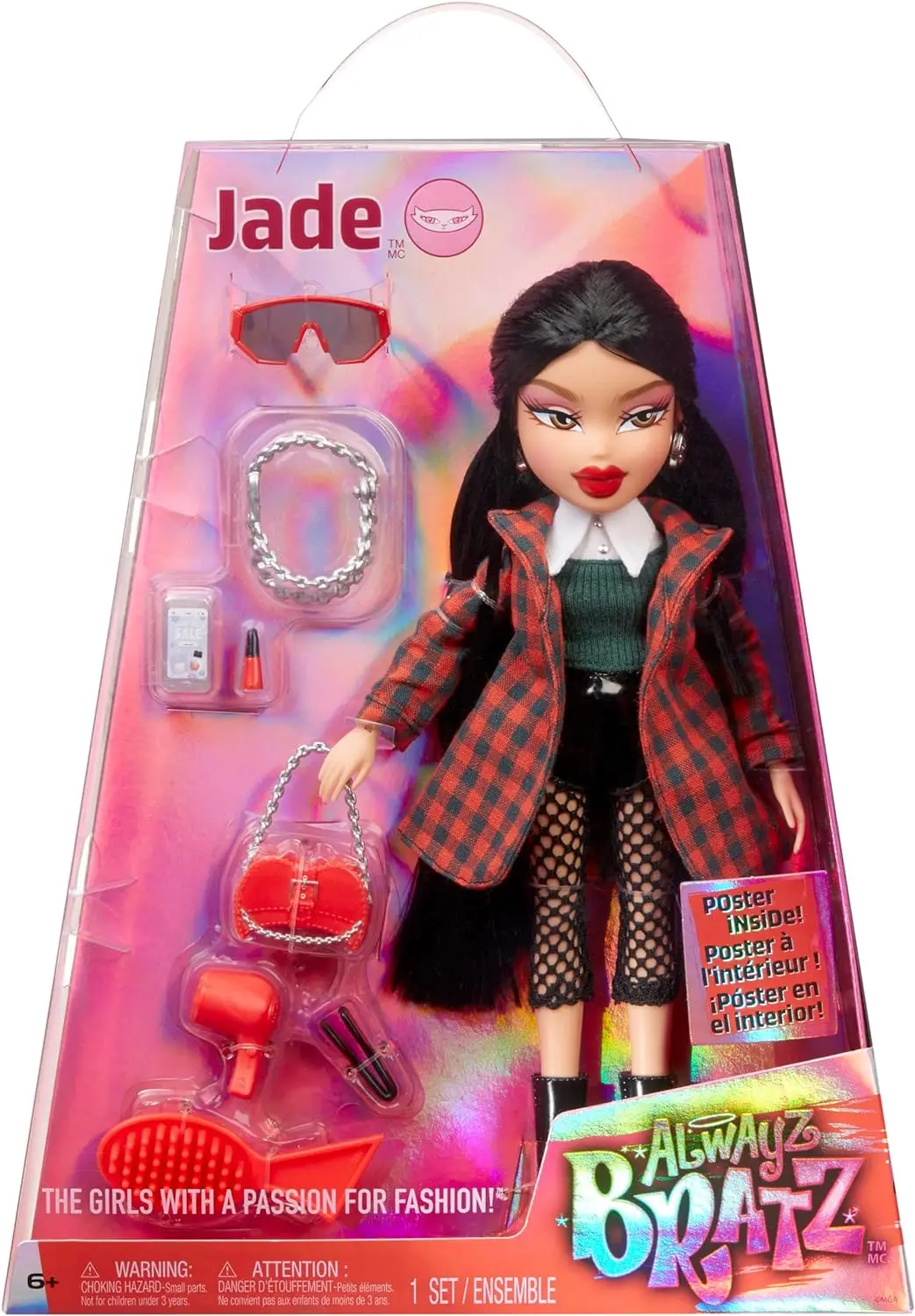 בובת אופנה MGA LOL Bratz Alwayz Sasha Cloe Yasmin Jade עם 10 אביזרים וסט צעצועי פוסטר מתנות לבנות