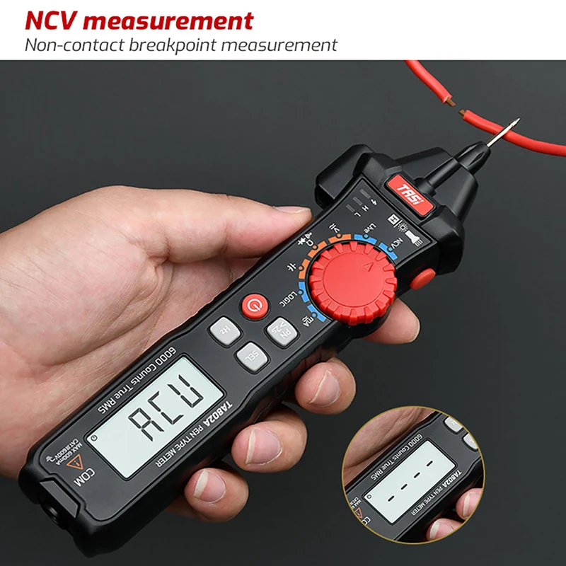 TA802A TA802B Digital Multimeter Pen Multimeter Tester Auto Range Handheld Professional MultiMeter Multimetro AC/DC NCV Tester
