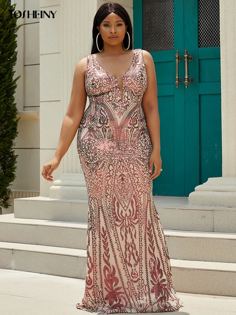 Impression Modas Vestido Madrinha Plus Size Rose Impression Modas