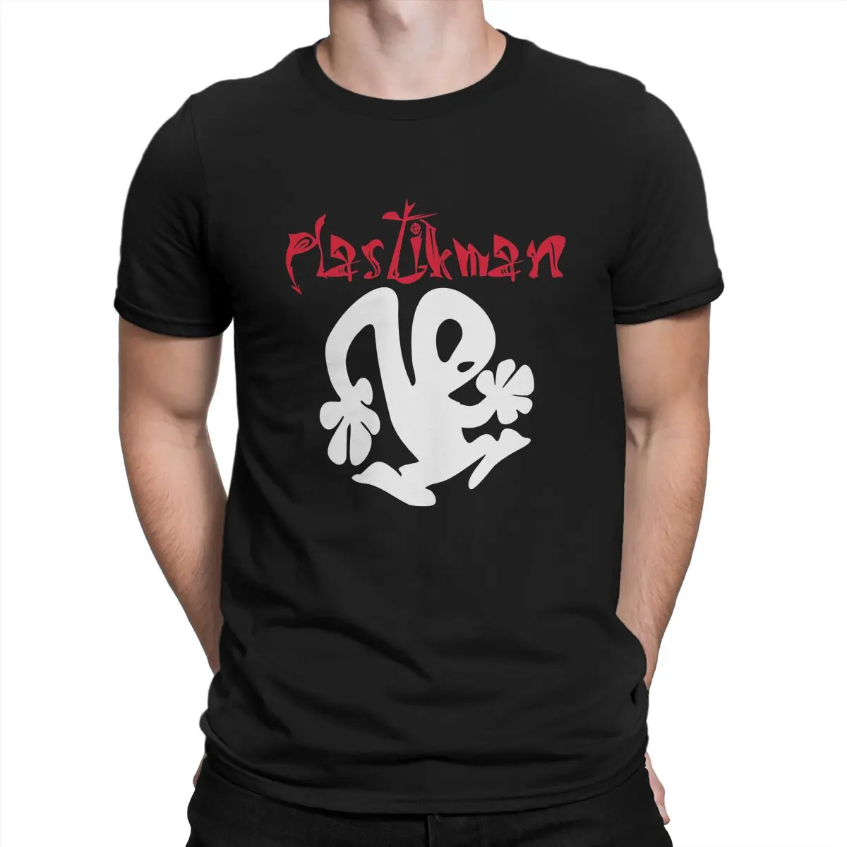 

Men T-Shirt Plastikman Novelty 100% Cotton Tees Short Sleeve Aphex T Shirts Round Neck Tops Gift Idea