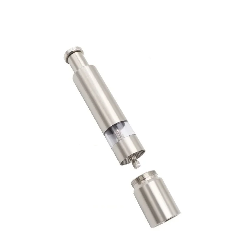 Stainless Steel Salt Pepper Grinder Thumb Push Button