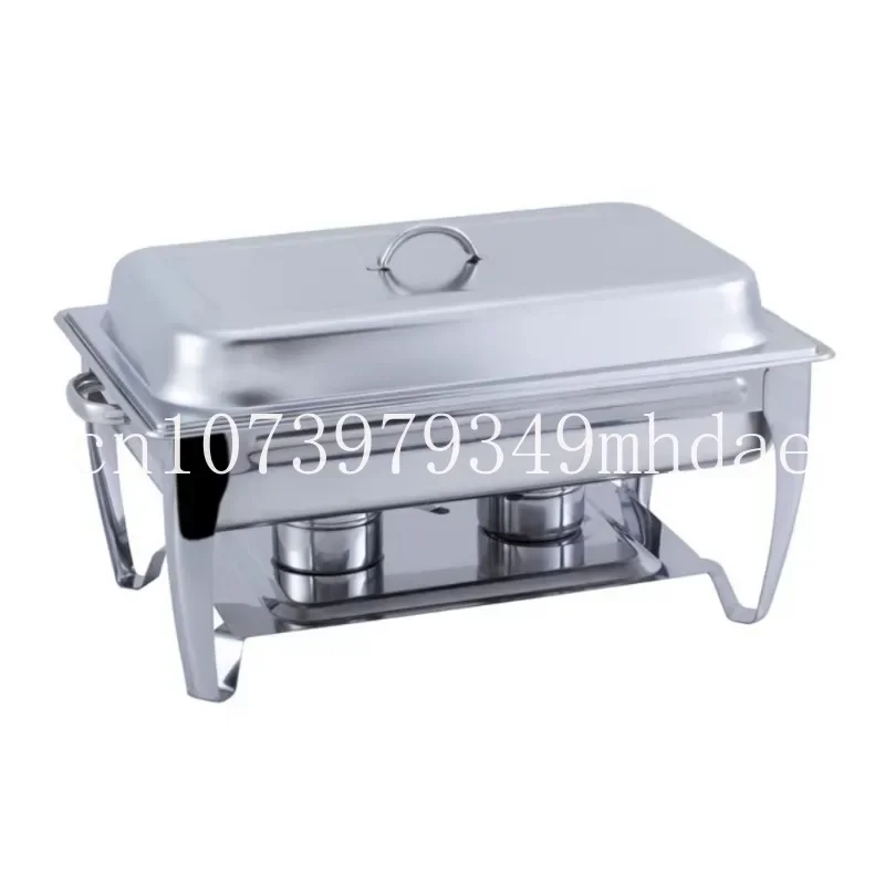 

Chafing Dish Stainless Steel folding Full Size Rectangular Chafers for Catering Buffet Warmer