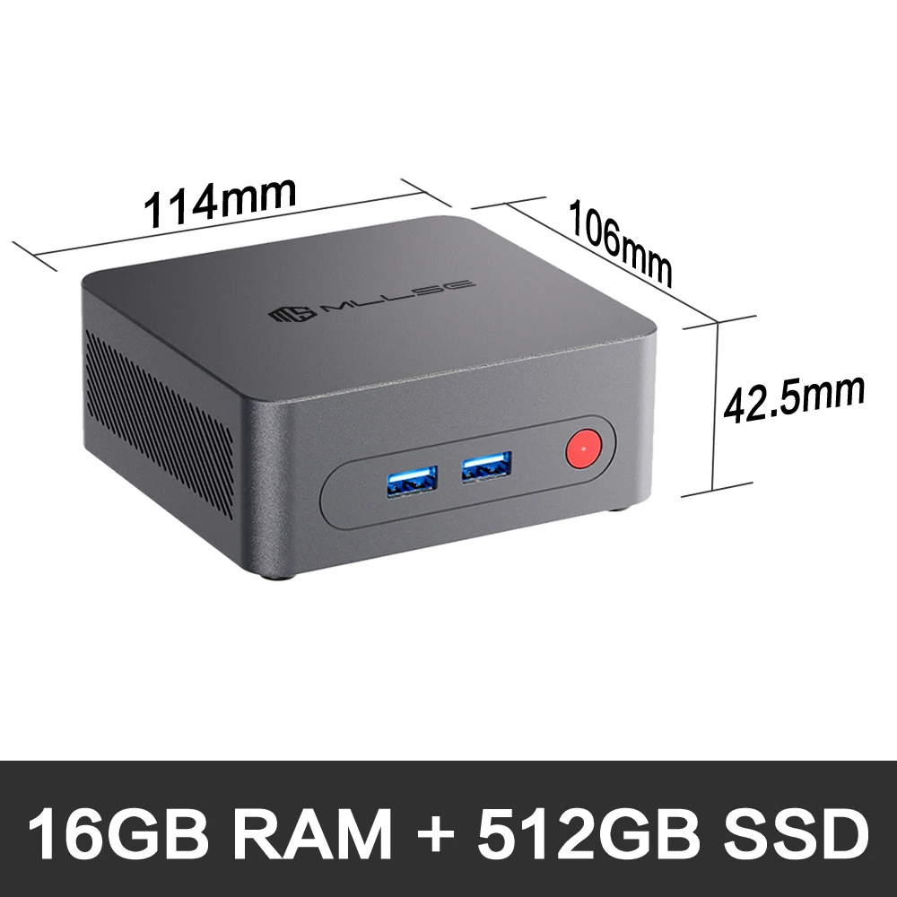 MLLSE G3 Mini PC Alder Lake N100 Windows 11 Pro Intel 12th DDR4 8/16GB RAM 256/512GB ROM WiFi 5 BT4.2 Desktop Computer Mini Pc