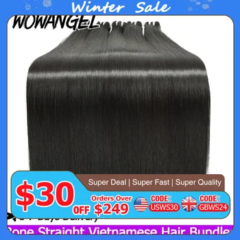 WOWANGEL vietnamese Hair Bone Straight Human Hair Bundles 100% Unprocessed Virgin Human Hair Extensions For Women Raw Hair 1