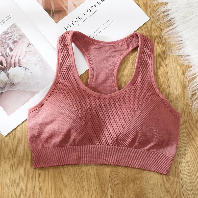 Women's Sports Bras Shockproof Ventilated Chest Pad Tube Top Camisole Yoga Gym Tops Seamless Chest Wrap Push Up Underwear sports bra women lingerie womens bras sports underwear womens lingerie gym top sports tank top gym tank top womens camisole top tube top