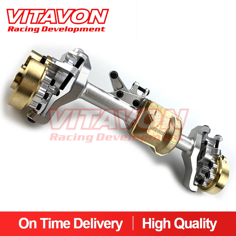 

VITAVON Front Axle Housing set CNC Alu7075+Brass for Traxxas TRX-4 TRX-6 1:10