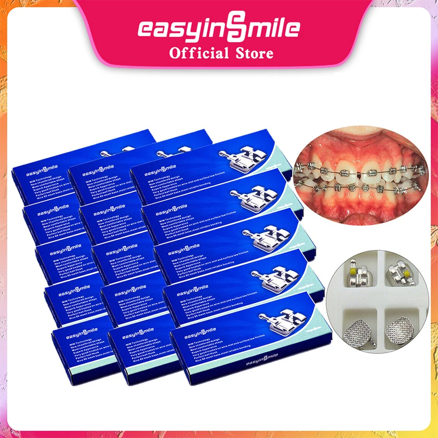 

15Packs EASYINSMILE Dental Material for Metal Bracket Mini Ortho Braces Roth / MBT 345 022 High Quality