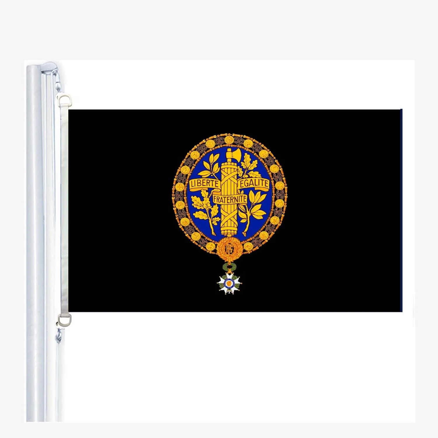 

Upper French regional flags 90 x 150 cm, 100 % Polyester, Digitaldruck