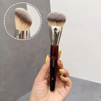 Pennello Contorno Viso Bk101, Pennello Trucco Bk109, Pennello Viso Bk208 per Fondotinta Liquido, Crema, Bronzer, Blush, Illuminante, Pennello Occhi