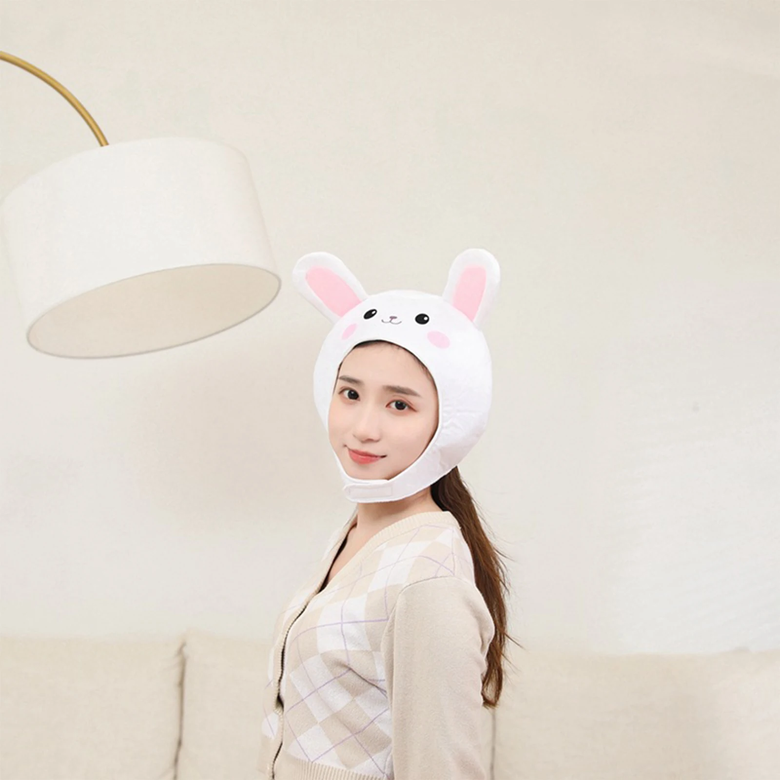 Bee Animal Plush Hat Clothing Photo Prop Fancy Dress Headgear Adults Headwear for Pretend Play Holiday Easter Carnival Cosplay