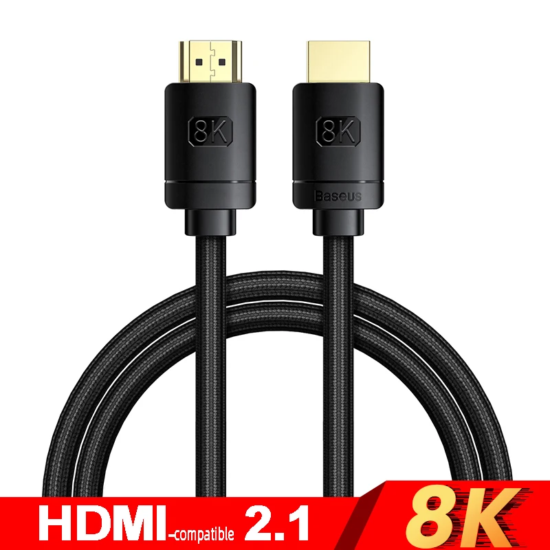 Premium High-Speed 8K HDMI-Compatible Cable with Splitter Functionality
