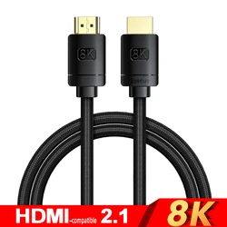 Premium High-Speed 8K HDMI-Compatible Cable with Splitter Functionality - 3m (8K HD Cable)