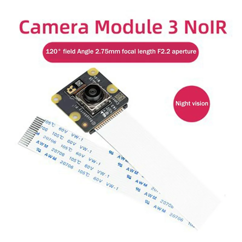 라즈베리 파이 카메라 모듈 3 카메라, 120 ° 시야 카메라, 12 MP HD 카메라, HDR 자동 초점 카메라 모듈