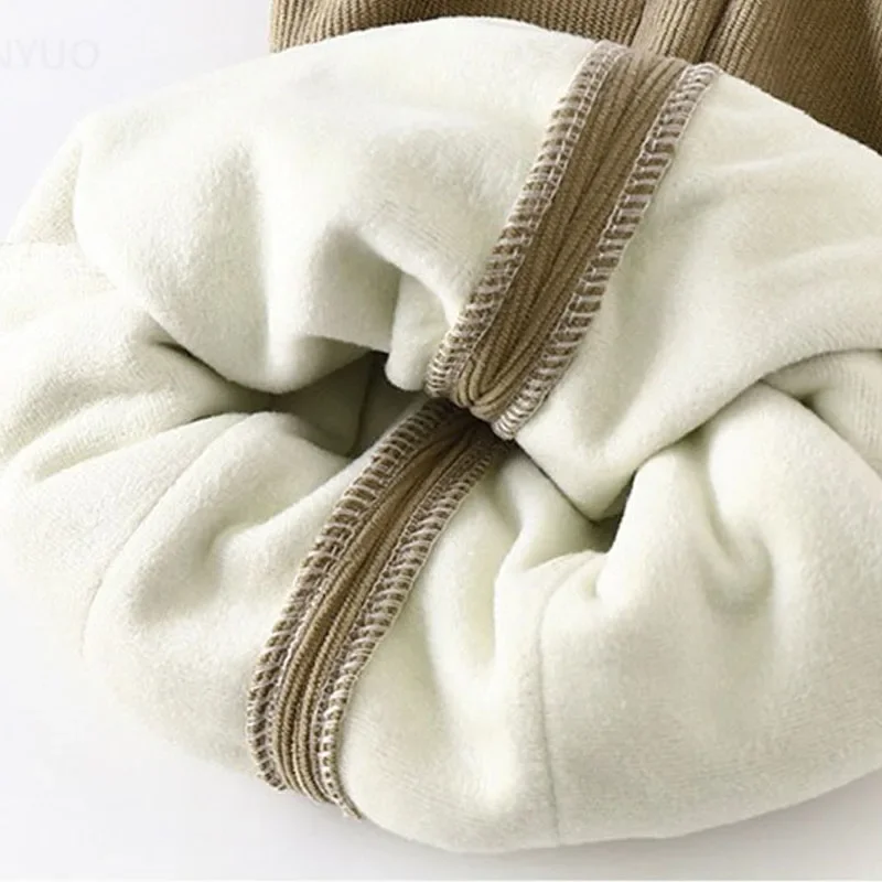 Children Velvet Pants Autumn Winter New Solid Color Boys Kids Thick Warm Sports Trousers Simple Fashion Korean Girls Baby Pants 5