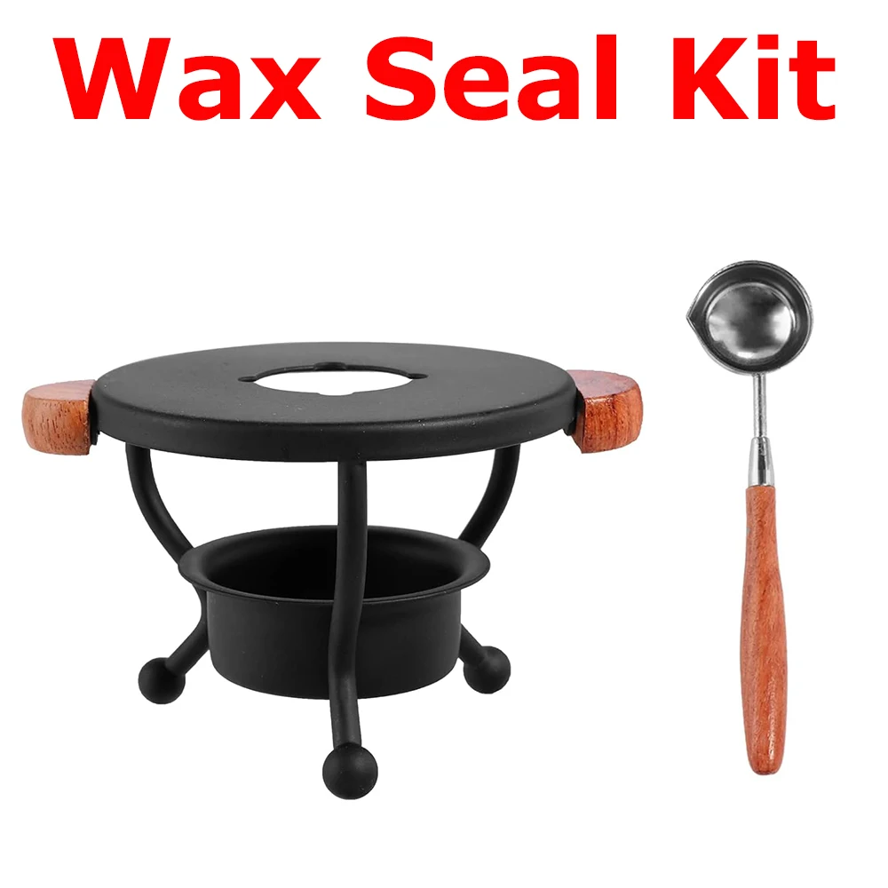 

2pcs/set Wax Seal Kit Wax Melting Furnace and Spoon for DIY Scrapbooking Melting Wax Seal Beads DIY Envelope Arts Crafting 2024