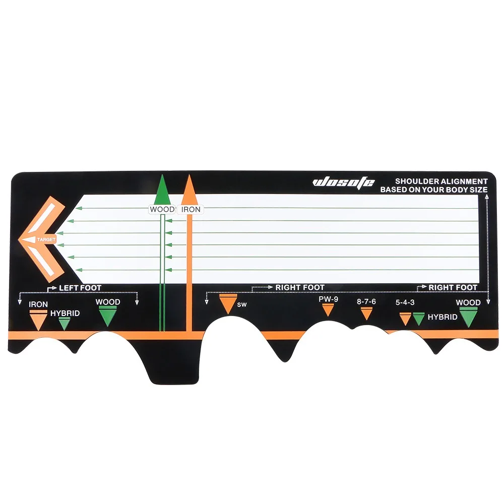Posture Auxiliary Putter Practice Device Hitting Station Mat Swing Training Golf Training Mat Neoprene Stance Corrector