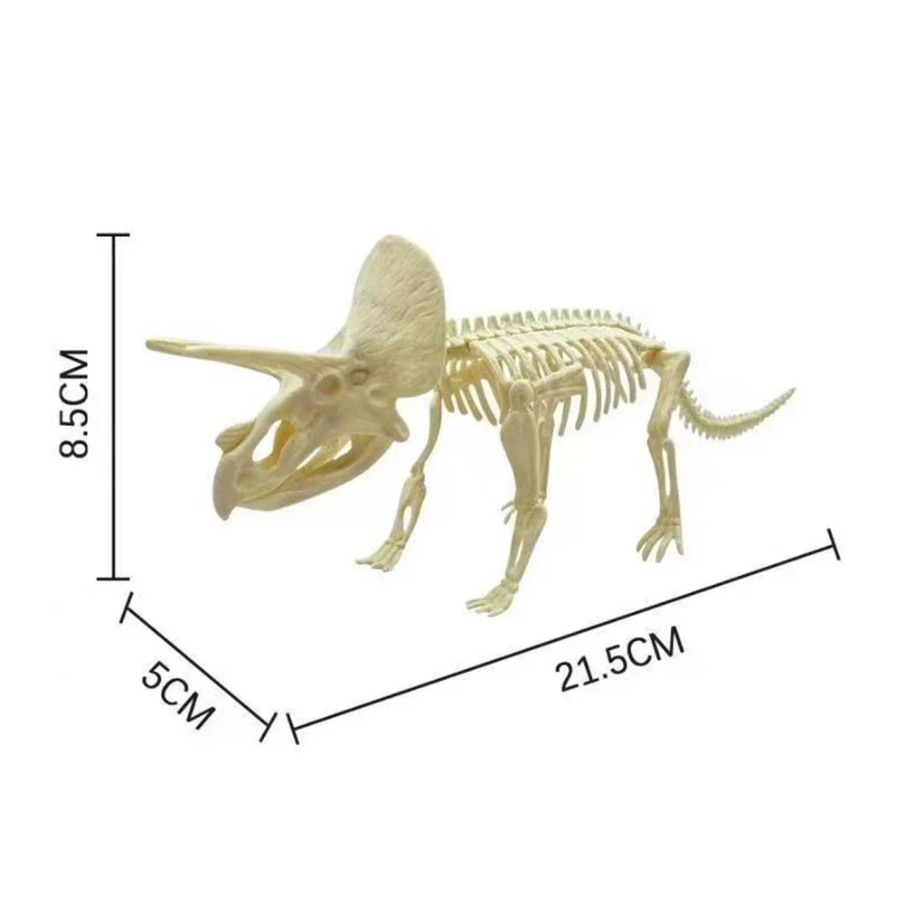 thumbnail image 1 of Kit de ensamblaje de esqueleto de dinosaurio hecho a mano para niños, modelo de esqueleto de plástico de fósil de dinosaurio de simulación, modelo de Tiranosaurio Rex, 1 of 5