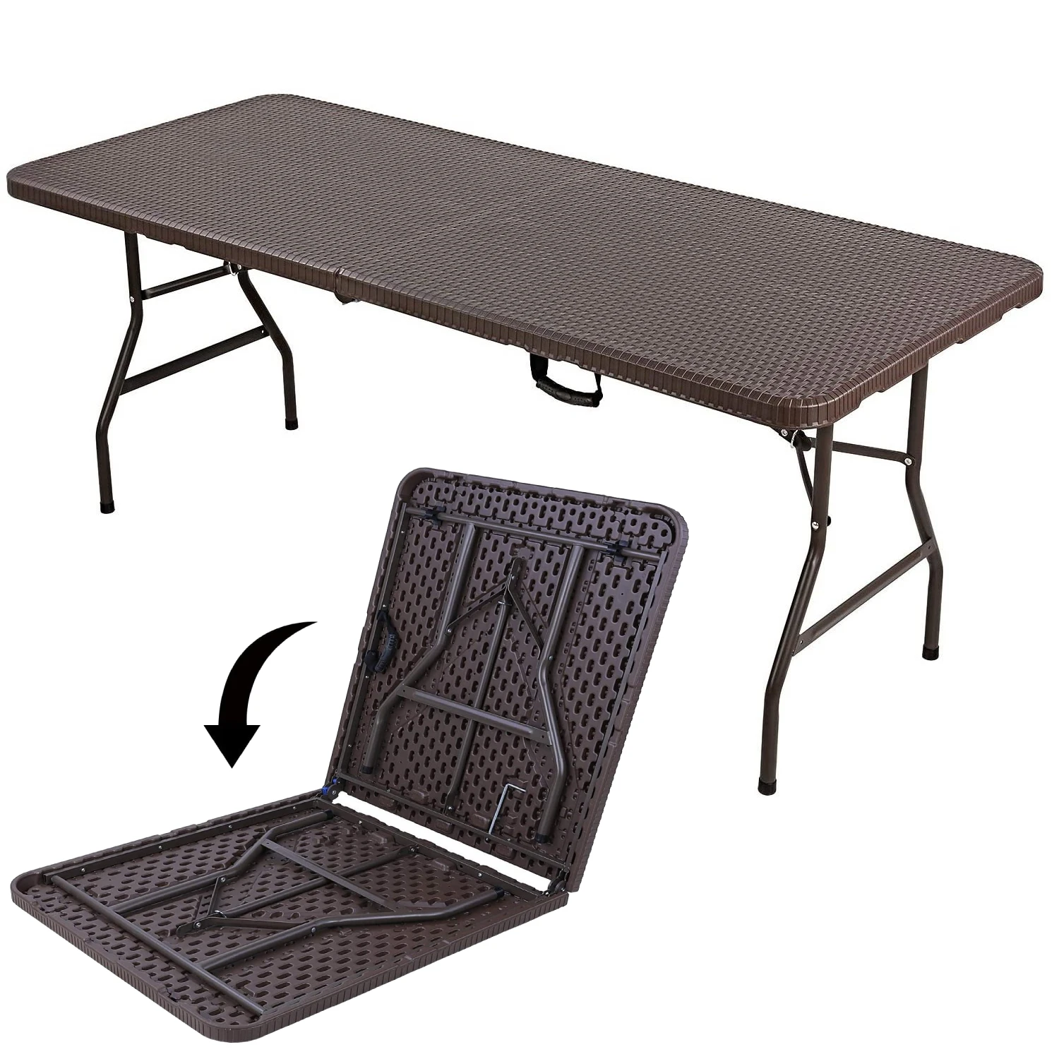 Mesa plegable de resina para exteriores, mueble de jardín y terraza simple,  juego de Picnic y terraza, color gris, 45x35x32 cm - AliExpress