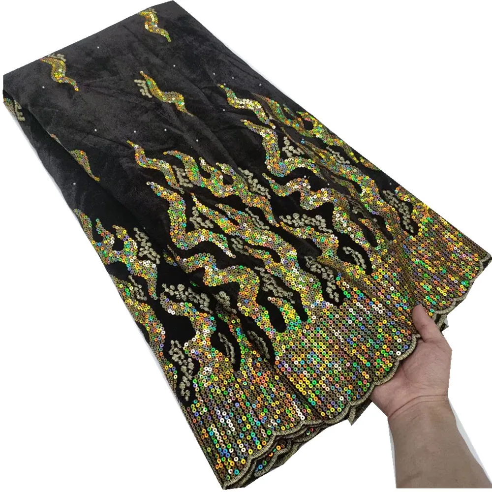

Familiar Velvet Lace Nigerian African Sequins Lace Fabrics 2022 High Quality Lace Material French Tulle Lace Fabric DP61607