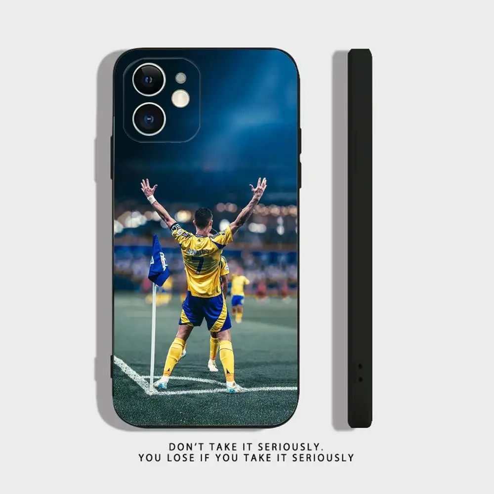 CR7 Football Legend Soft Black Shockproof Phone Case