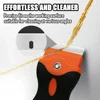 Razor Blade Scrapers with 20pcs Blades  Car Wrap Sticker Squeegee for Car Window Cleaning Glass Ceramic Dust Dirty Remover Tool 4