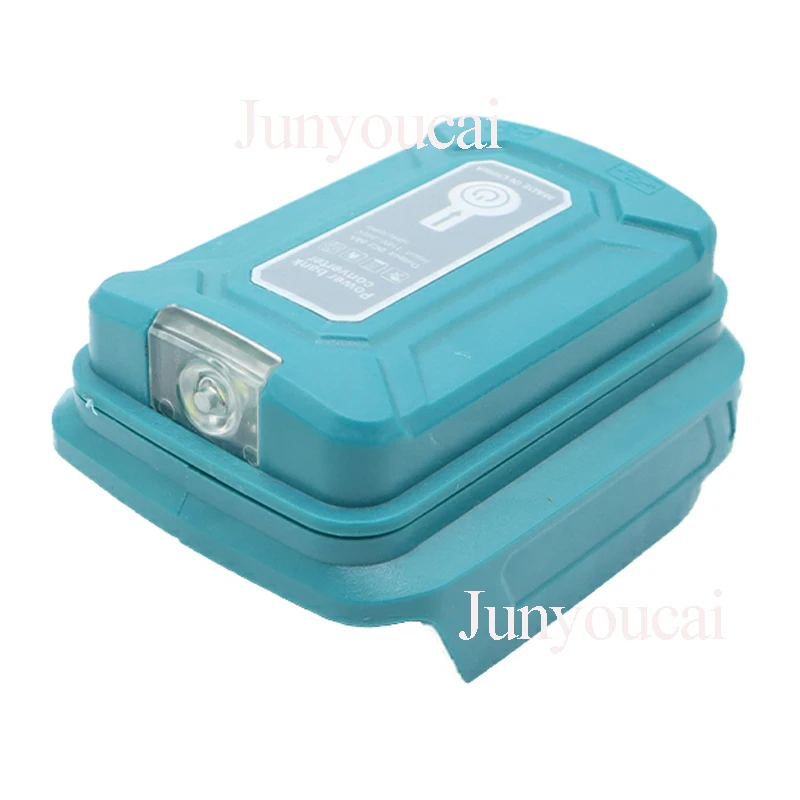 마키타 18V USB 포트용 리튬 이온 배터리 케이스 어댑터, 보조 배터리, 휴대폰 충전기, LED 작업등, 변환 램프, 손전등