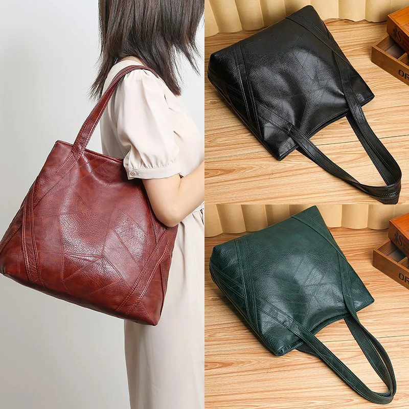 Borsa a tracolla da donna di nuova moda, borsa a tracolla di alta qualità in morbida pelle retrò di grande capacità per donna_voghion.com