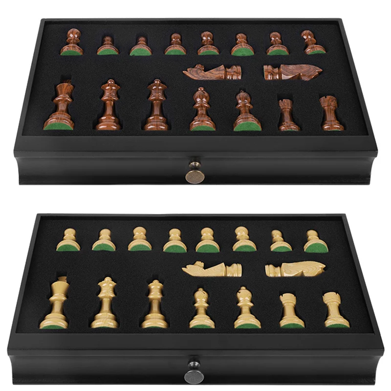 Tabela de luxo xadrez figuras profissionais jogos de tabuleiro família  histórica incomum xadrez presente torneio de