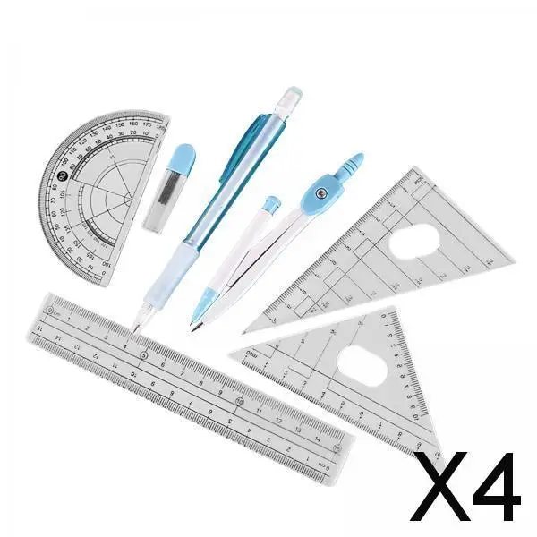

2-4pack Compass Compasses Pen Set Pencil Lead for Study Office Supplies Drawing
