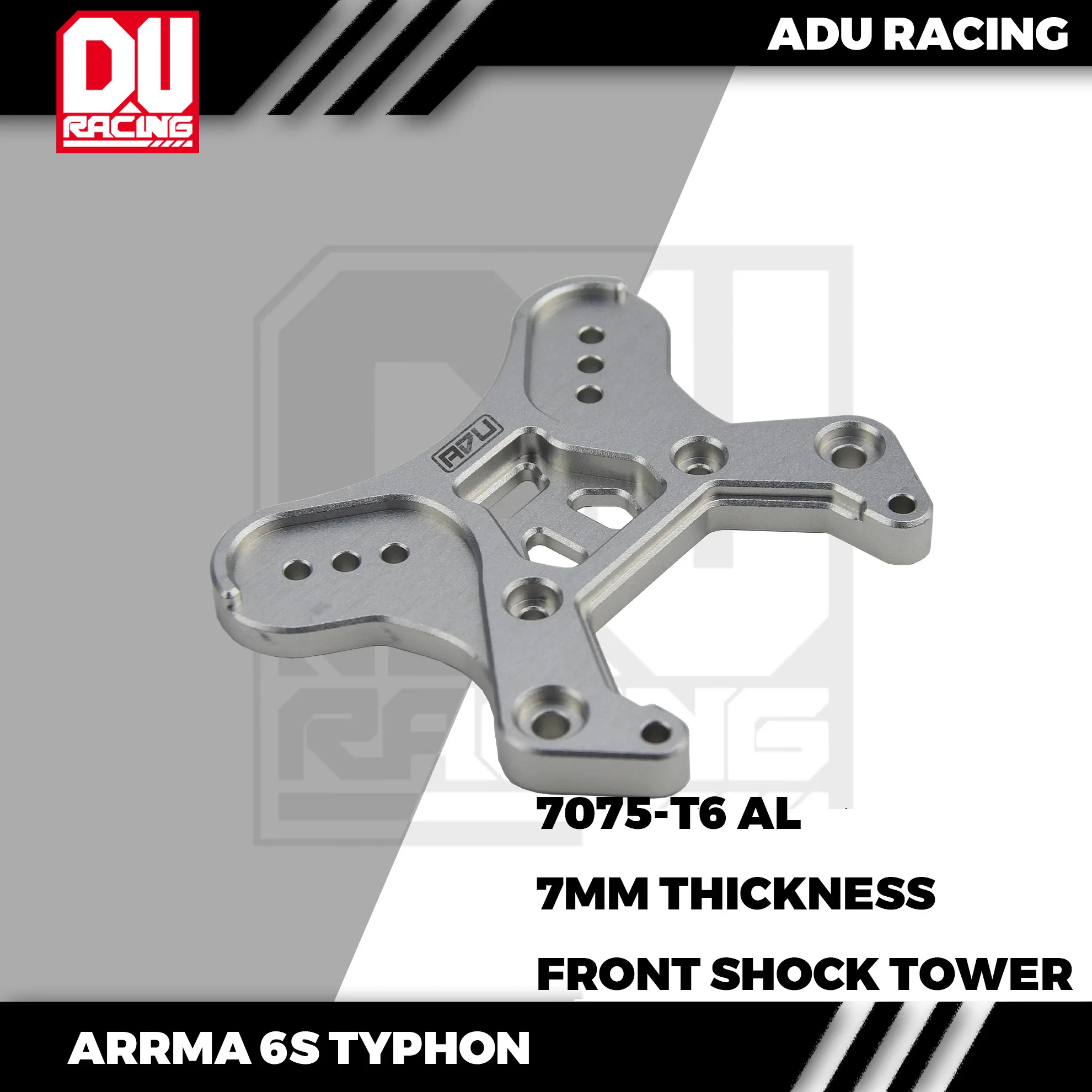ADU Racing FRONT SHOCK TOWER CNC 7075-T6 ALUMINUM FOR ARRMA 6S TYPHON rc car parts,go kart parts