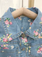 Ensemble deux pièces pour bébé fille, nouveau style étranger, Section fine, manches volantes, imprimé Floral, Short à manches courtes, été 2025 5