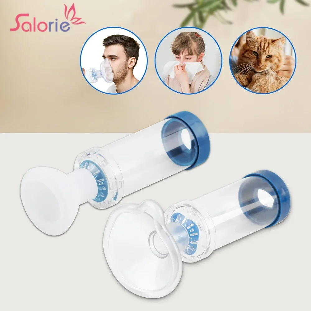 Inhale Chamber Automizer Spacer Mist Storage Compressor Nebulizer Tank Aerochamber & Mask Cup For Baby Children Adult Pet health care spare part